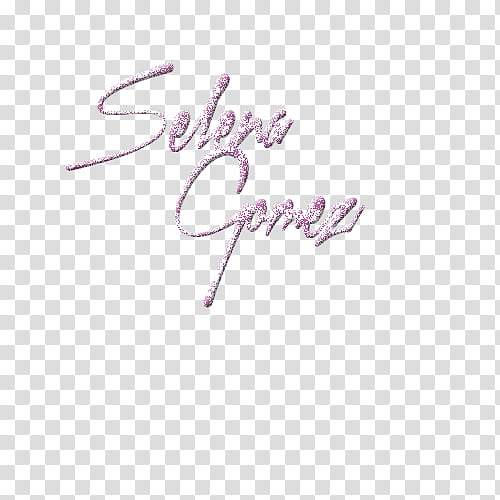 Texto Selena Gomez transparent background PNG clipart