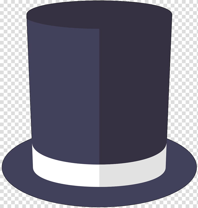 Hat, Cylinder, Purple, Blue, Cobalt Blue, Costume Hat, Line, Headgear transparent background PNG clipart