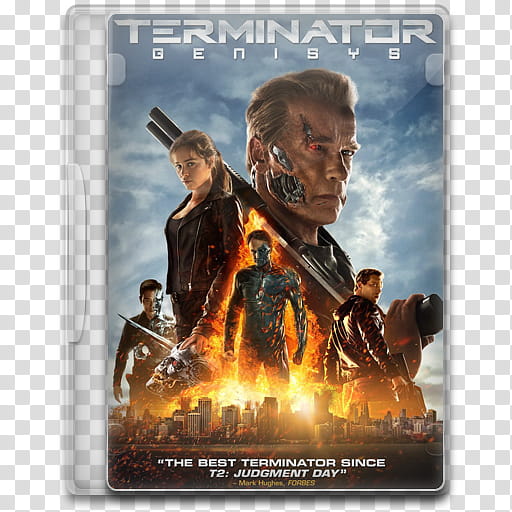 Movie Icon Mega , Terminator Genisys, Terminator Genisys DVD case transparent background PNG clipart
