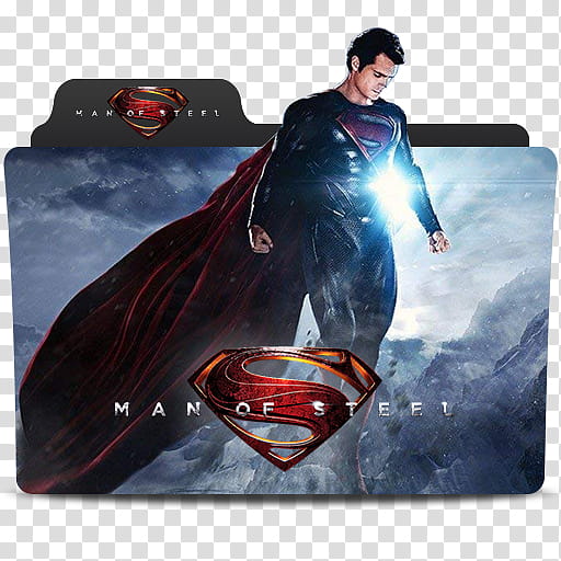 DC Extended Universe Folder Icon MoS JL , manofsteel transparent background PNG clipart