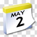 WinXP ICal, may  calendar illustration transparent background PNG clipart