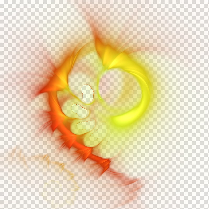 Fractal  Primeval , yellow and orange transparent background PNG clipart
