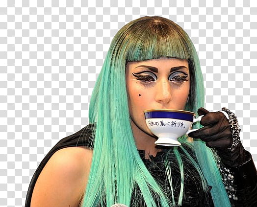 Lady Gaga , Lady Gaga holding cup transparent background PNG clipart