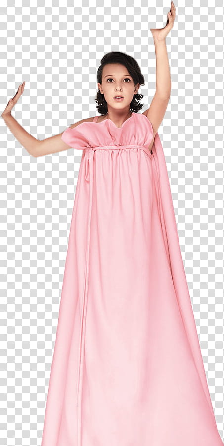 Millie Bob, women's pink sleeveless dress transparent background PNG clipart