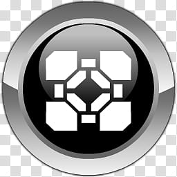 Portal Desktop Icons, Companion cube logo transparent background PNG clipart