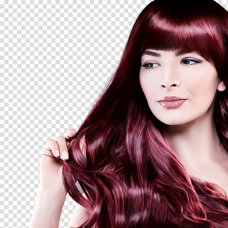 hair face hairstyle hair coloring long hair, Beauty, Chin, Brown Hair, Lip, Layered Hair transparent background PNG clipart