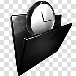 Dark Light Suite Folders, Recent Files icon transparent background PNG clipart