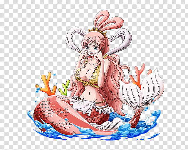 Mermaid Princess Shirahoshi, pink haired mermaid character transparent background PNG clipart