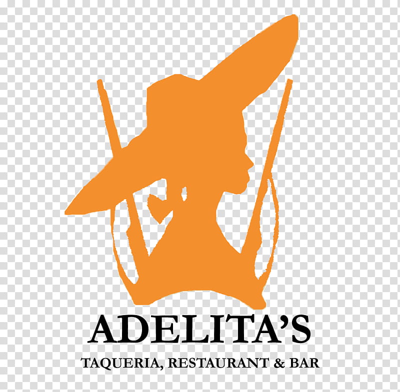 Restaurant Logo, La Adelita, Las Adelitas Restaurant, Cartoon, California, Orange, Text, Line transparent background PNG clipart