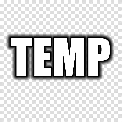 Wordcons, white TEMP text transparent background PNG clipart