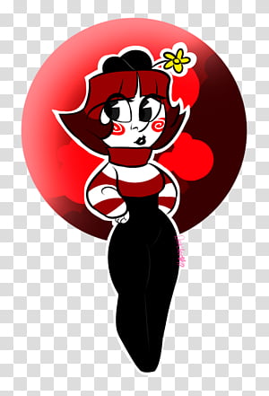 Black Balloon,  Cartoon, Female, Flower, Animation, Black Hair transparent background PNG clipart thumbnail