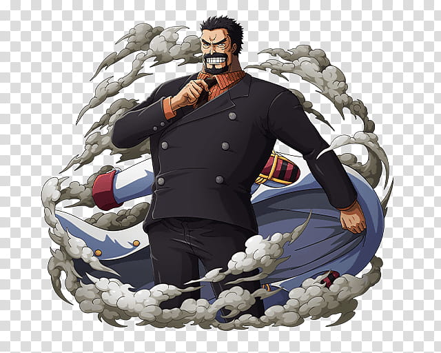 Monkey D Garp Marine Vice Admiral transparent background PNG clipart