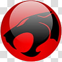 Thundercats Dock Icon, red and black jaguar logo transparent background PNG clipart