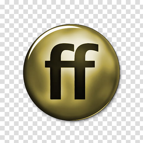 Network Gold Icons, friendfeed-, round beige FF icon art transparent background PNG clipart