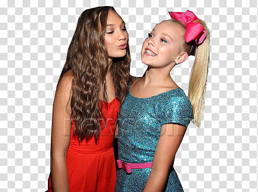 Jojo Siwa y Maddie Ziegler,  transparent background PNG clipart