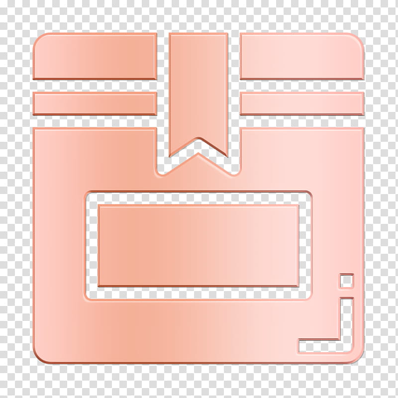Box icon Logistic icon Shipping and delivery icon, Pink, Line, Material Property, Square, Rectangle transparent background PNG clipart