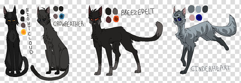 Crowfeather Nightcloud Breezepelt Cinderheart Refs, Cinderheart transparent background PNG clipart