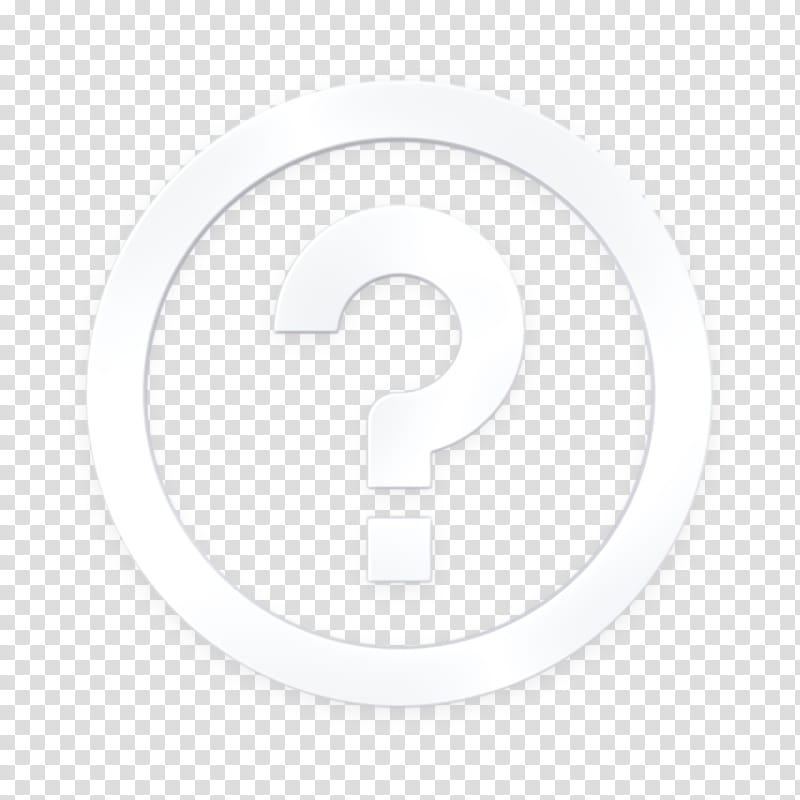 Question icon Smartphone Essentials icon, Text, Logo, Symbol, Circle, Blackandwhite, Line, Number transparent background PNG clipart