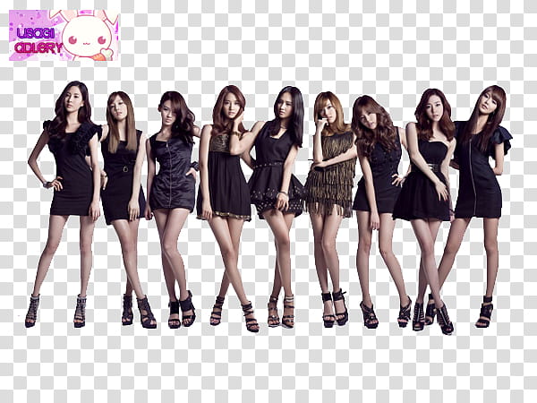 Famous People, Girl's Generation group transparent background PNG clipart