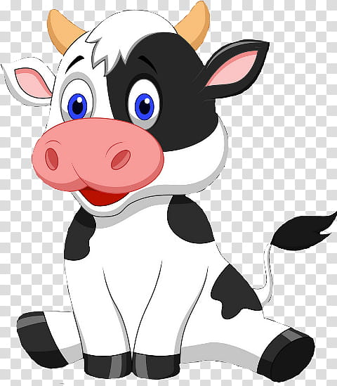 Cartoon Animals, Baka, Baby Cows, Baby Farm Animals, Live, Cattle, Cartoon, Dairy Cow transparent background PNG clipart