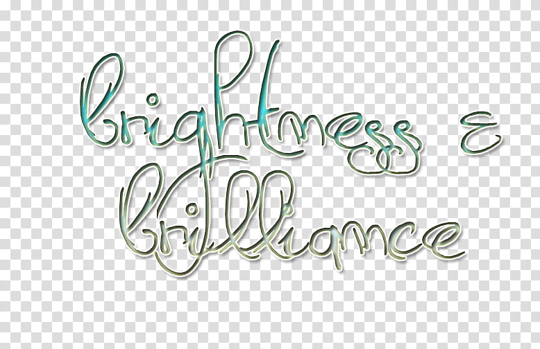 , brightness & brilliance text transparent background PNG clipart