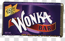 Wonka bar box transparent background PNG clipart