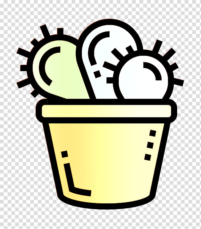 Home Decoration icon Cactus icon, Line Art, Coloring Book, Side Dish transparent background PNG clipart