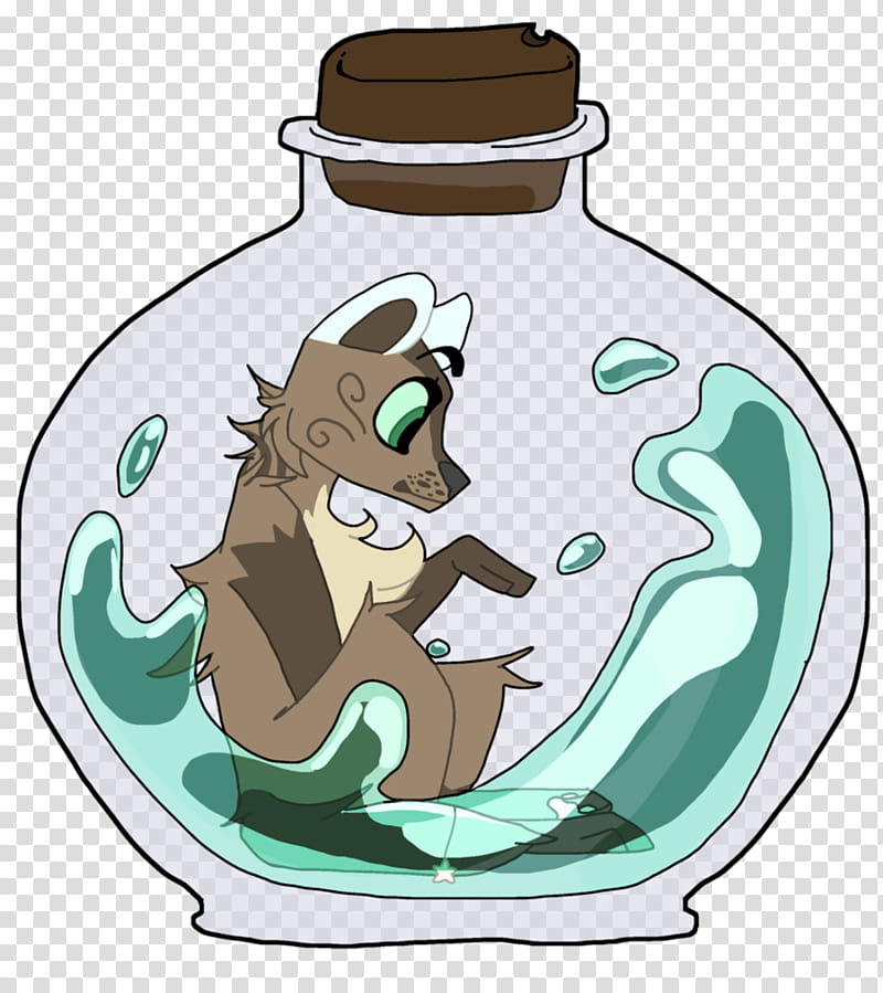 Stuck in a bottle | ych # transparent background PNG clipart