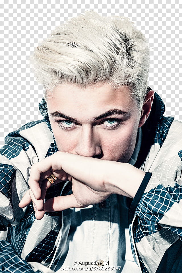 Lucky Blue Smith, man with blonde hair transparent background PNG clipart