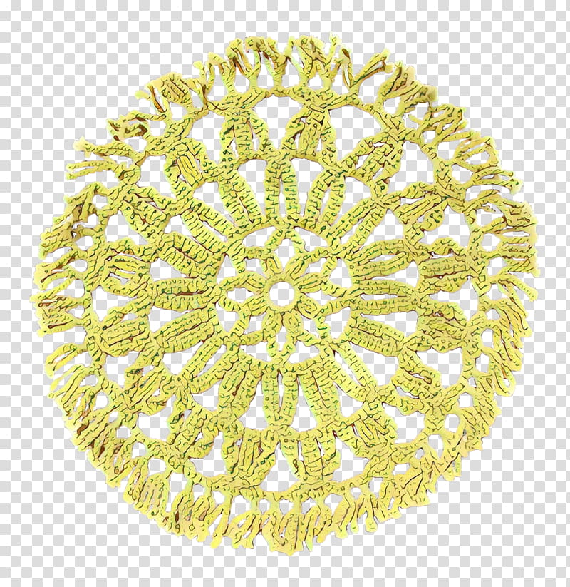 Doilies Yellow, Cartoon, Crochet, Lace, Place Mats, Textile, Craft, transparent background PNG clipart