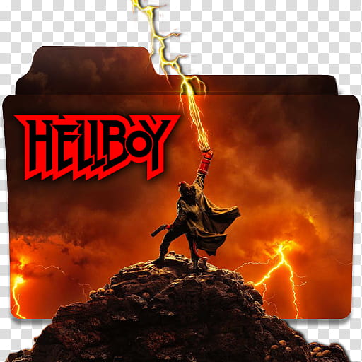 Hellboy  Movie Folder Icon , Hellboy () transparent background PNG clipart