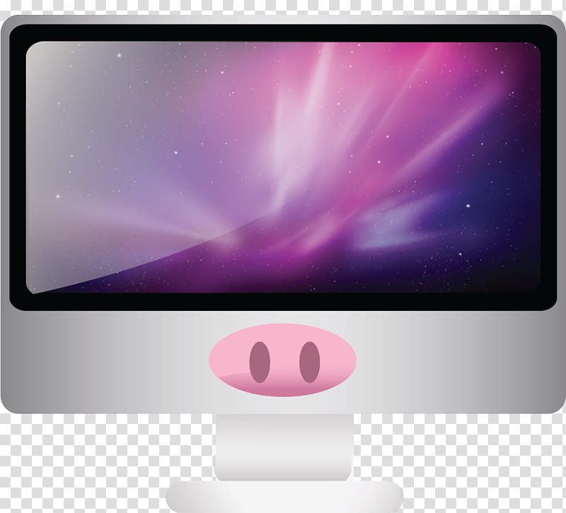 Cute Pigs Icon , computador, silver computer monitor transparent background PNG clipart
