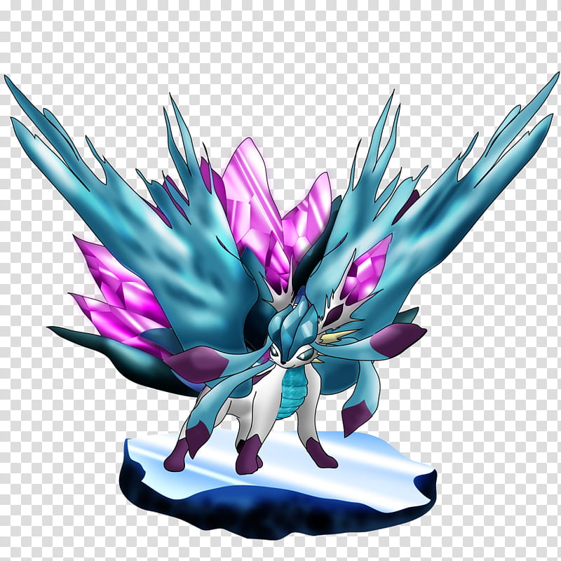Glaceon Dragon Mode Shiny transparent background PNG clipart