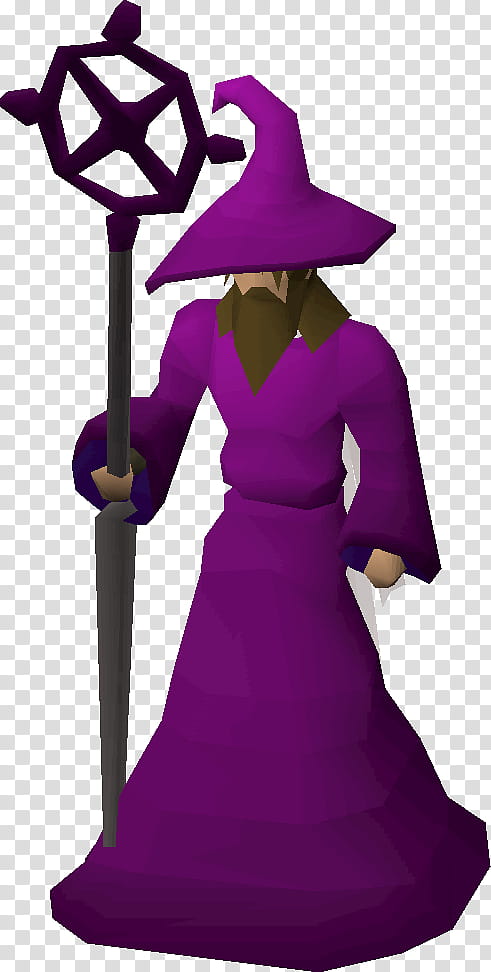 Old School, Old School RuneScape, Magician, Wand, Nonplayer Character, Clothing, Purple, Violet transparent background PNG clipart