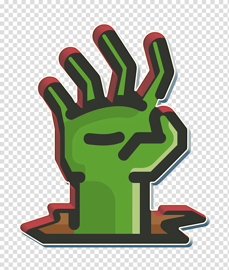 evil icon halloween icon hand icon, Undead Icon, Zombie Icon, Green, Finger, Gesture, Thumb transparent background PNG clipart