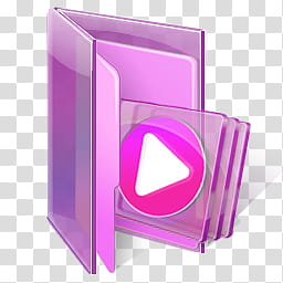 Vista Style RTM Pink Icon, WMP Folder transparent background PNG clipart