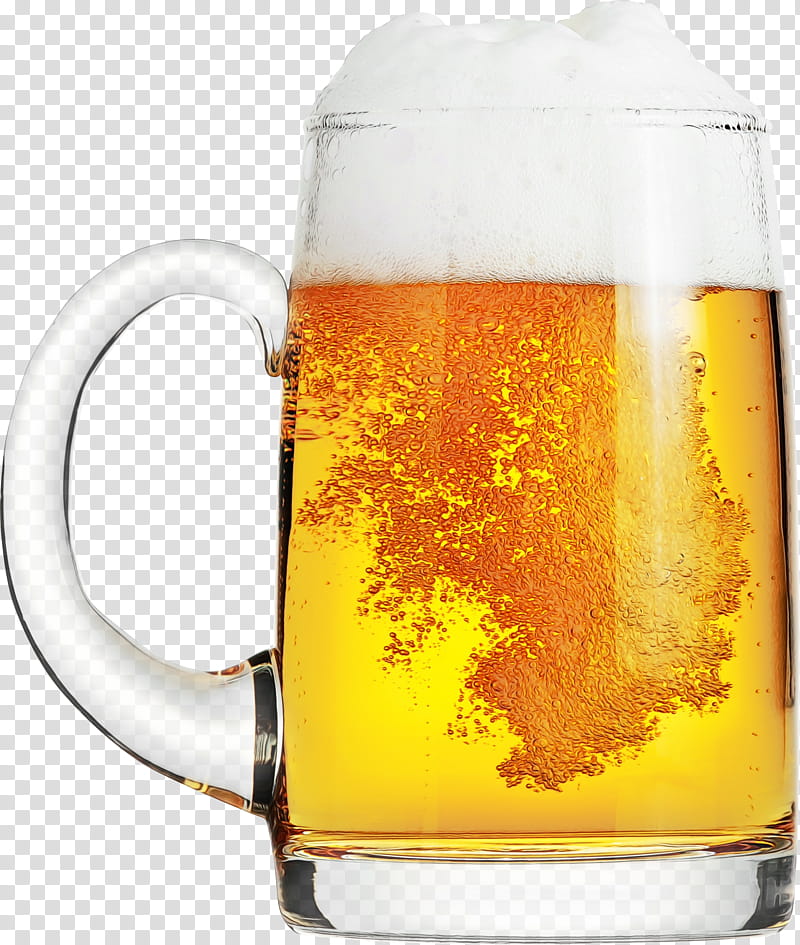 Watercolor Liquid, Paint, Wet Ink, Beer, Beer Glasses, Cask Ale, Drink, Alcoholic Beverages transparent background PNG clipart
