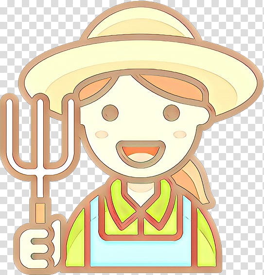 Smile Icon, Cartoon, Agriculturist, Agriculture, Crop, Computer, Icon Design, PostScript transparent background PNG clipart