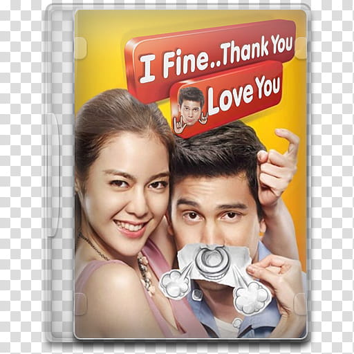 Movie Icon , I Fine Thank You Love You, I Fine thank you love you DVD case transparent background PNG clipart