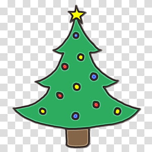 Christmas tree, Watercolor, Paint, Wet Ink, Oregon Pine, Christmas Decoration, Colorado Spruce, Christmas Ornament transparent background PNG clipart thumbnail