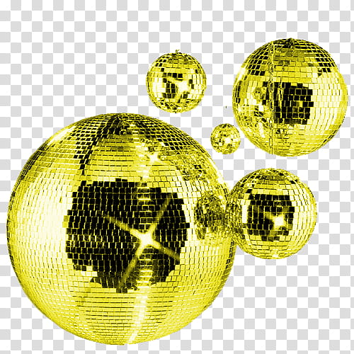 DiSCO BAllS, two red and yellow plastic balls transparent background PNG clipart