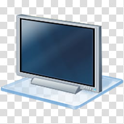 Windows Seven, silver flat screen monitor transparent background PNG clipart