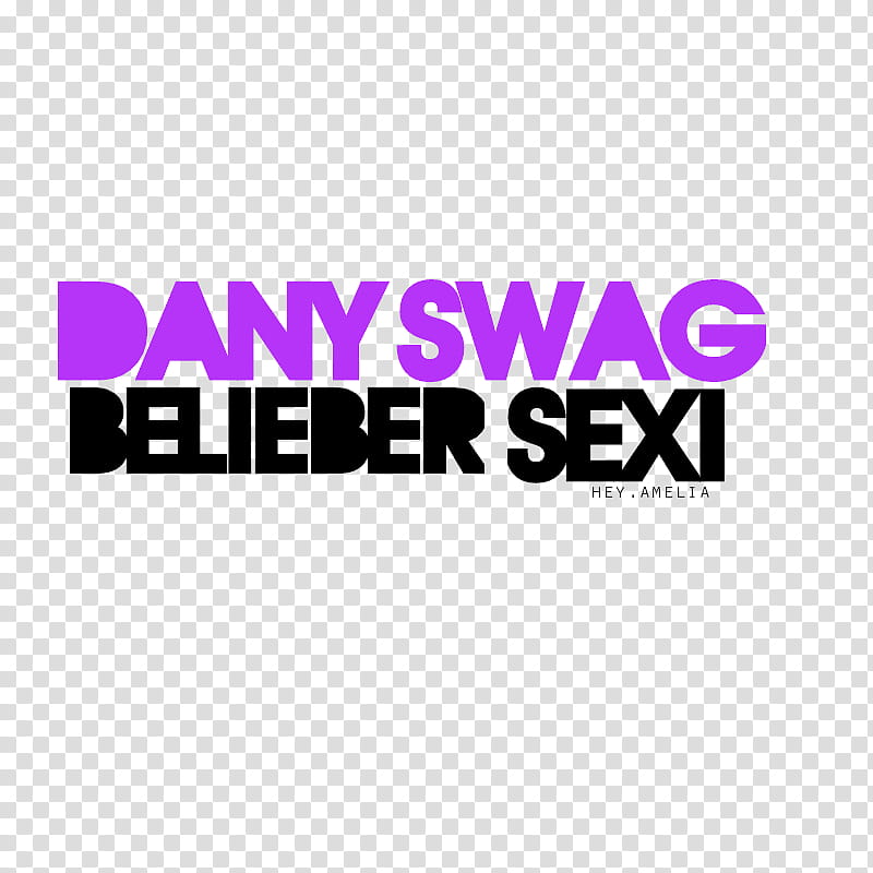 Texto Dany Swag Belieber Sexi transparent background PNG clipart