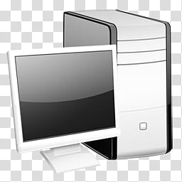 Crystal B and W Addon, poste de travail icon transparent background PNG clipart