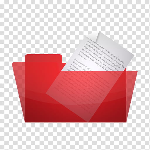 Free Folder Icon, Folder_Red, white and black printed document and file application icon transparent background PNG clipart
