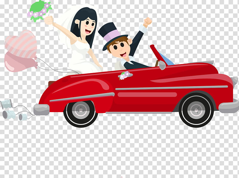 Wedding Vintage Invitation, Car, Wedding Invitation, Marriage, Sticker, Marriage Proposal, Vehicle, Drawing transparent background PNG clipart