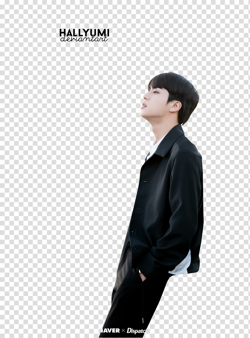 Jin BTS TH ANNIVERSARY, man in black suit transparent background PNG clipart