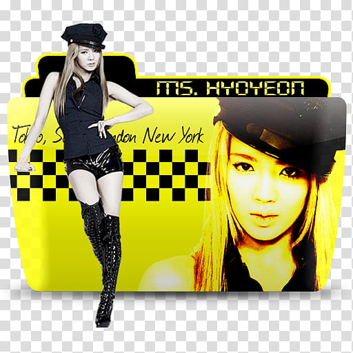 SNSD Mr Taxi Folder Icon , Hyoyeon transparent background PNG clipart