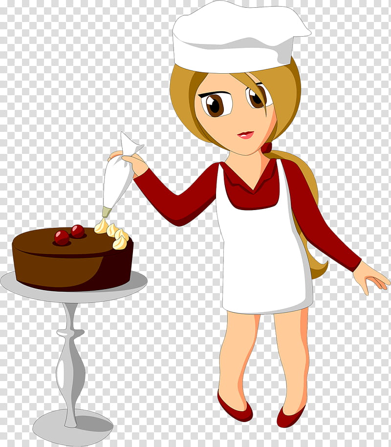 Watercolor Pastry Chef Clipart Baker PNG Patisserie Clipart Chef