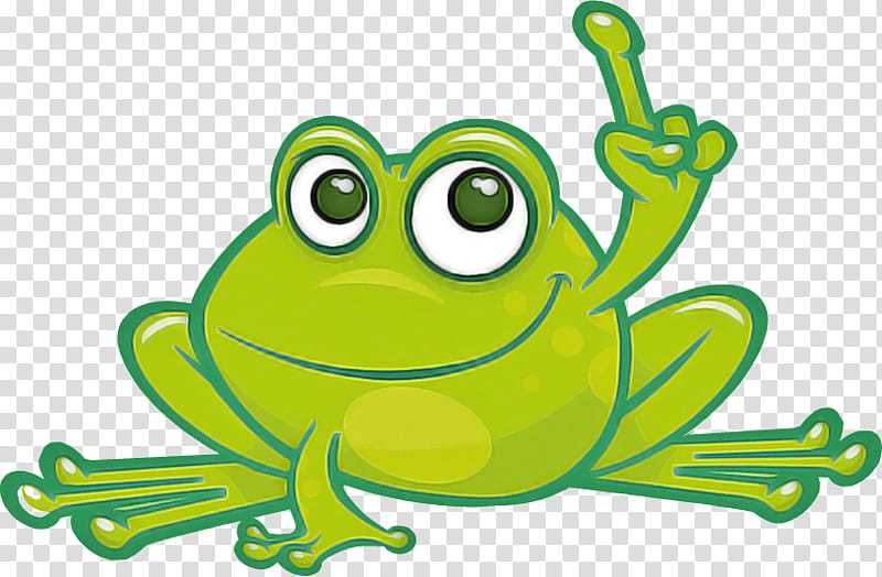 green true frog hyla tree frog, Cartoon, Shrub Frog transparent background PNG clipart